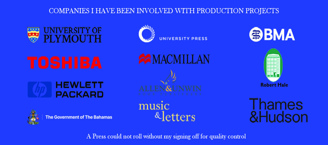 My customer involvements over the years. Toshiba, Plymouth University, University of Oxford, Macmillan